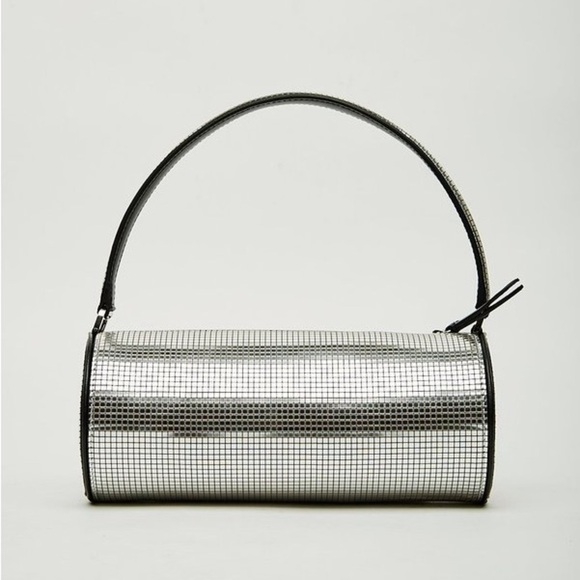 les petits joueurs Handbags - Les Petits Joueur - Emma Disco Handbag - Silver / Black